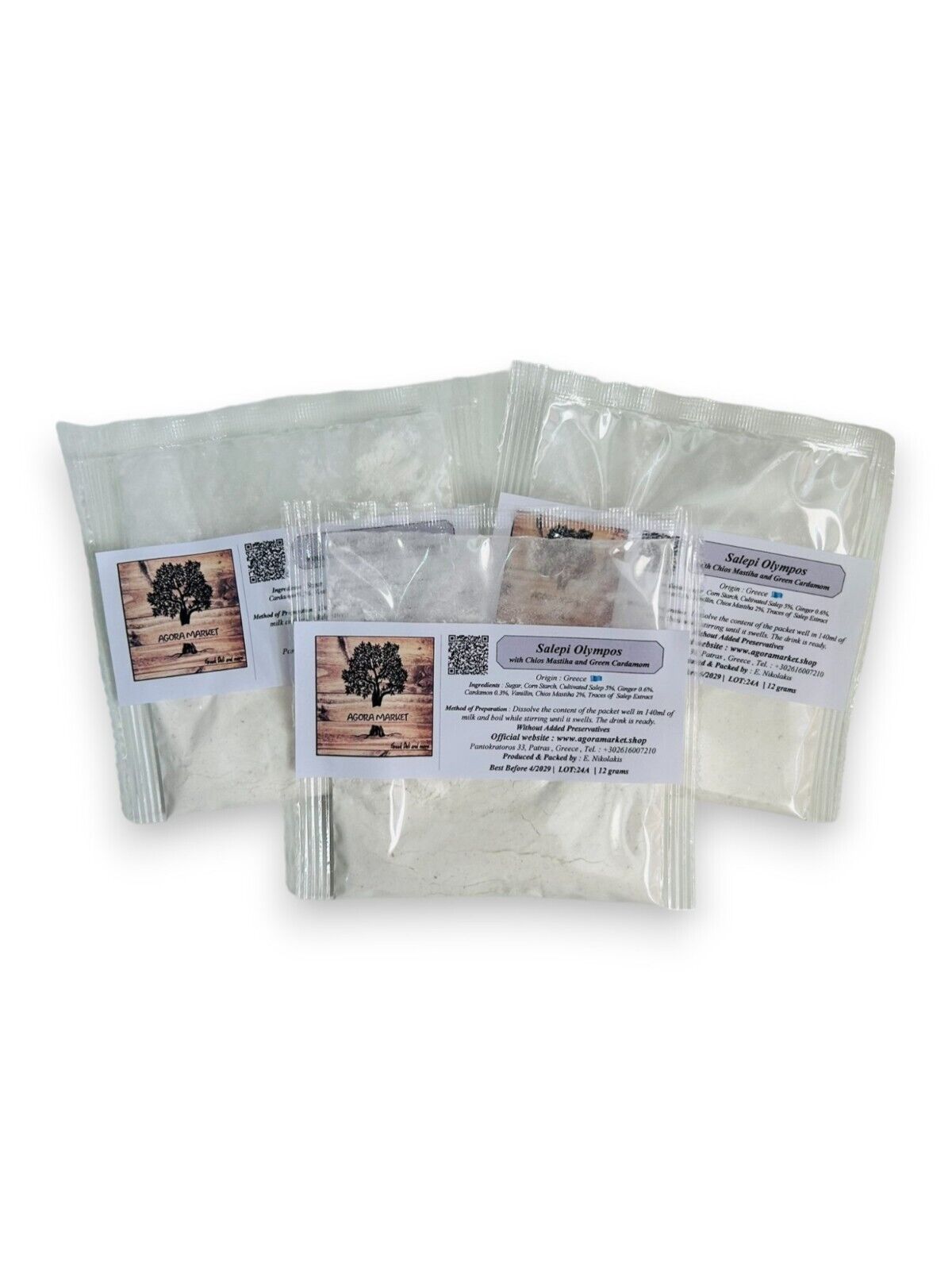 Auténtica Bebida Salep con Chios Mastiha - Salepi Olympos 1-100 bolsas