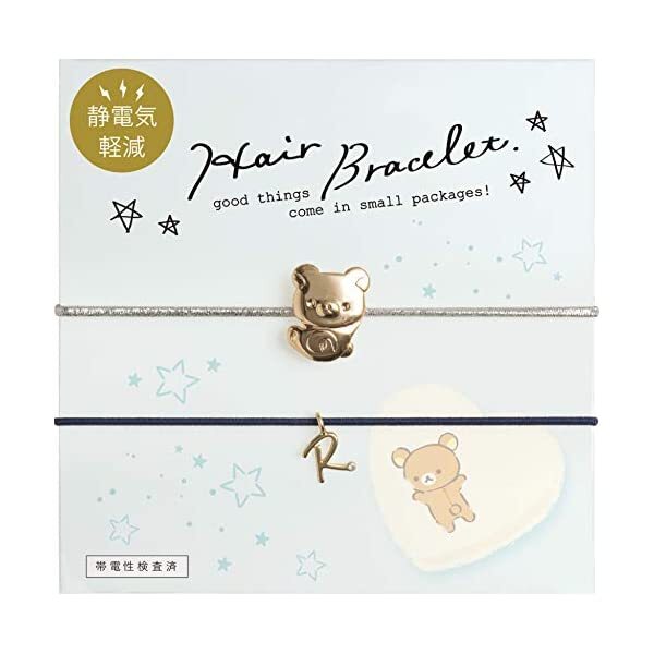 San-X Rilakkuma hair bracelet AY41001 4974413746335 gold bear accessory JP