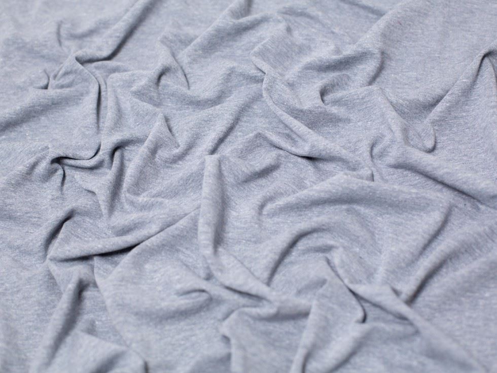 Minerva Melange Cotton Jersey Stretch Knit Fabric 150cm / 60" Wide - per metre - Picture 39 of 55