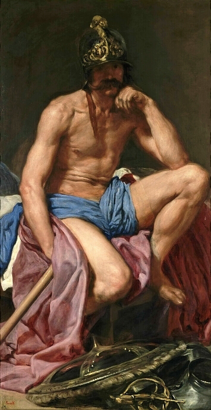 DIEGO VELASQUEZ MARS RESTING BAROQUE ART GICLEE PRINT FINE CANVAS