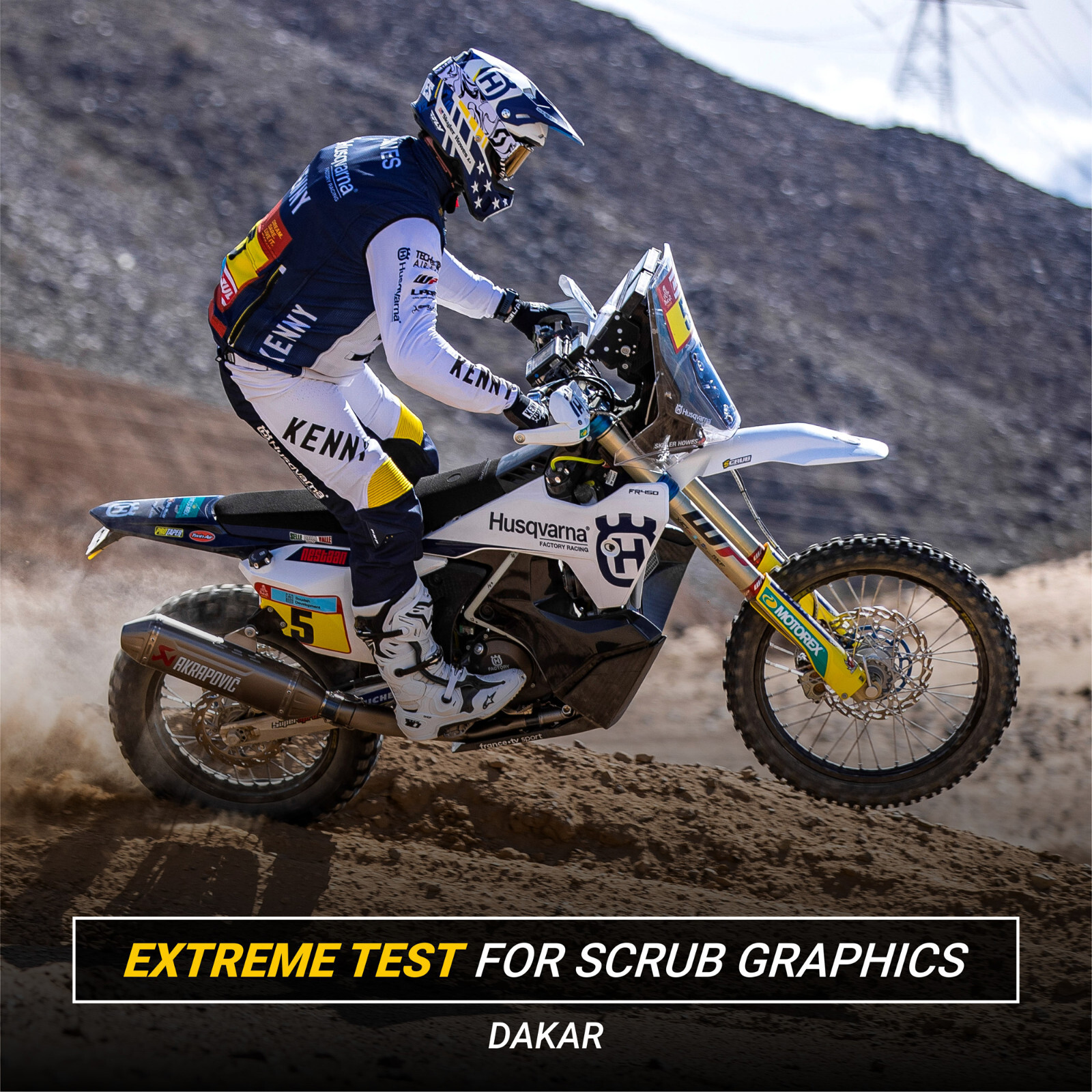 Graphics YZ125 YZ250 Yamaha - 2015 2016 2017 2018 2019 2020 2021  SCRUB