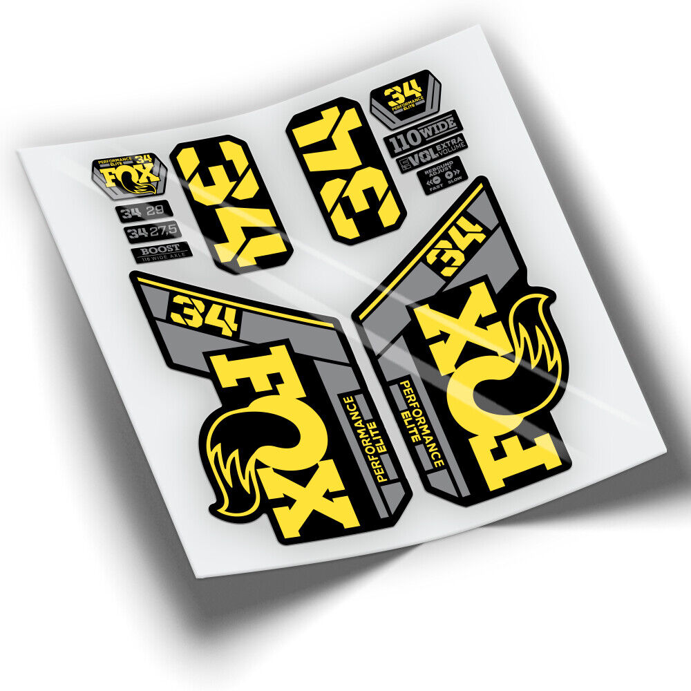 Autocollant Compatible RWP-499 Pour Fourche SR Suntour Aion 34 - Stickers Vélo
