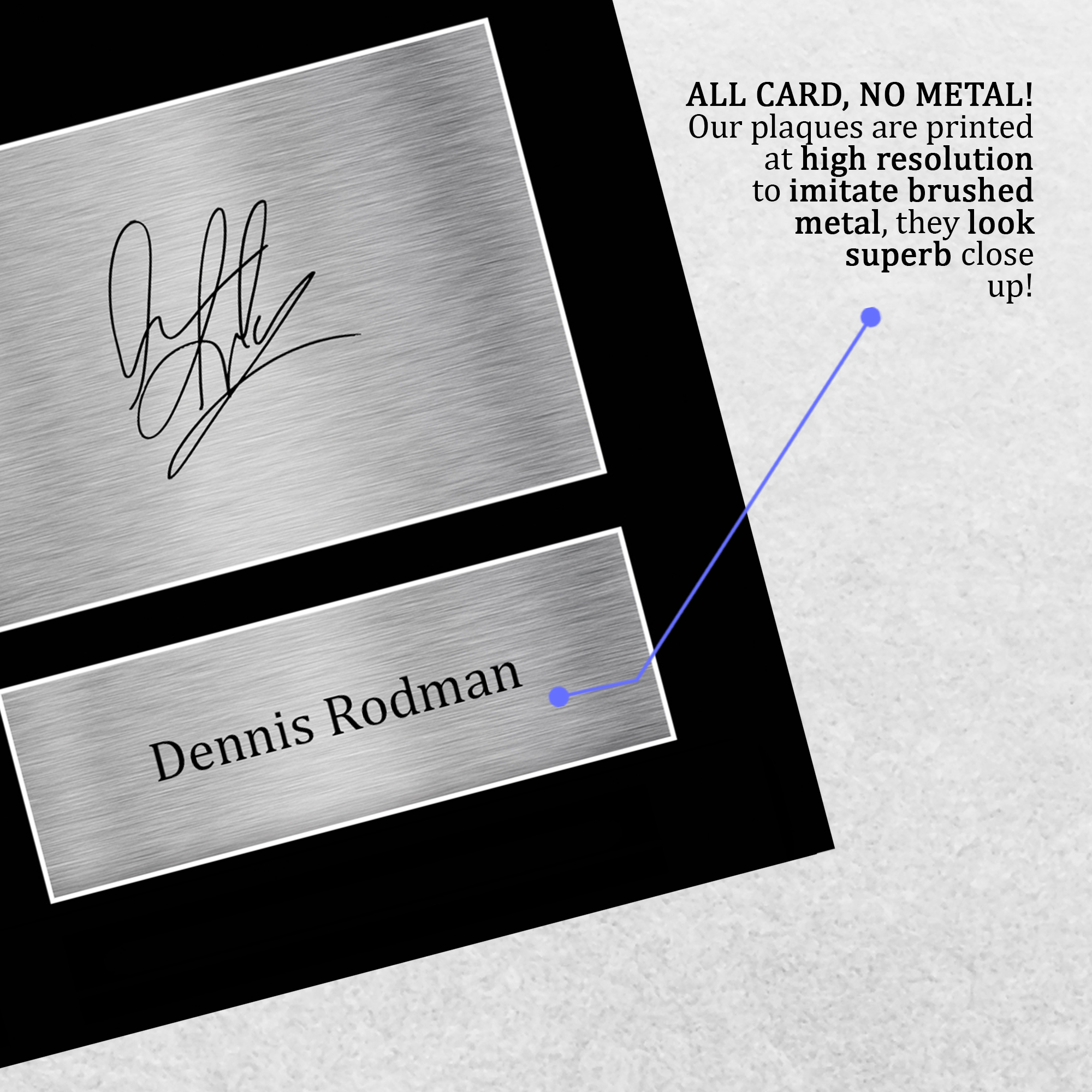 Impresiones A4 firmadas de regalo del equipo de Chicago de Dennis Rodman para fanáticos del fútbol americano de la NFL - Imagen 12 de 15