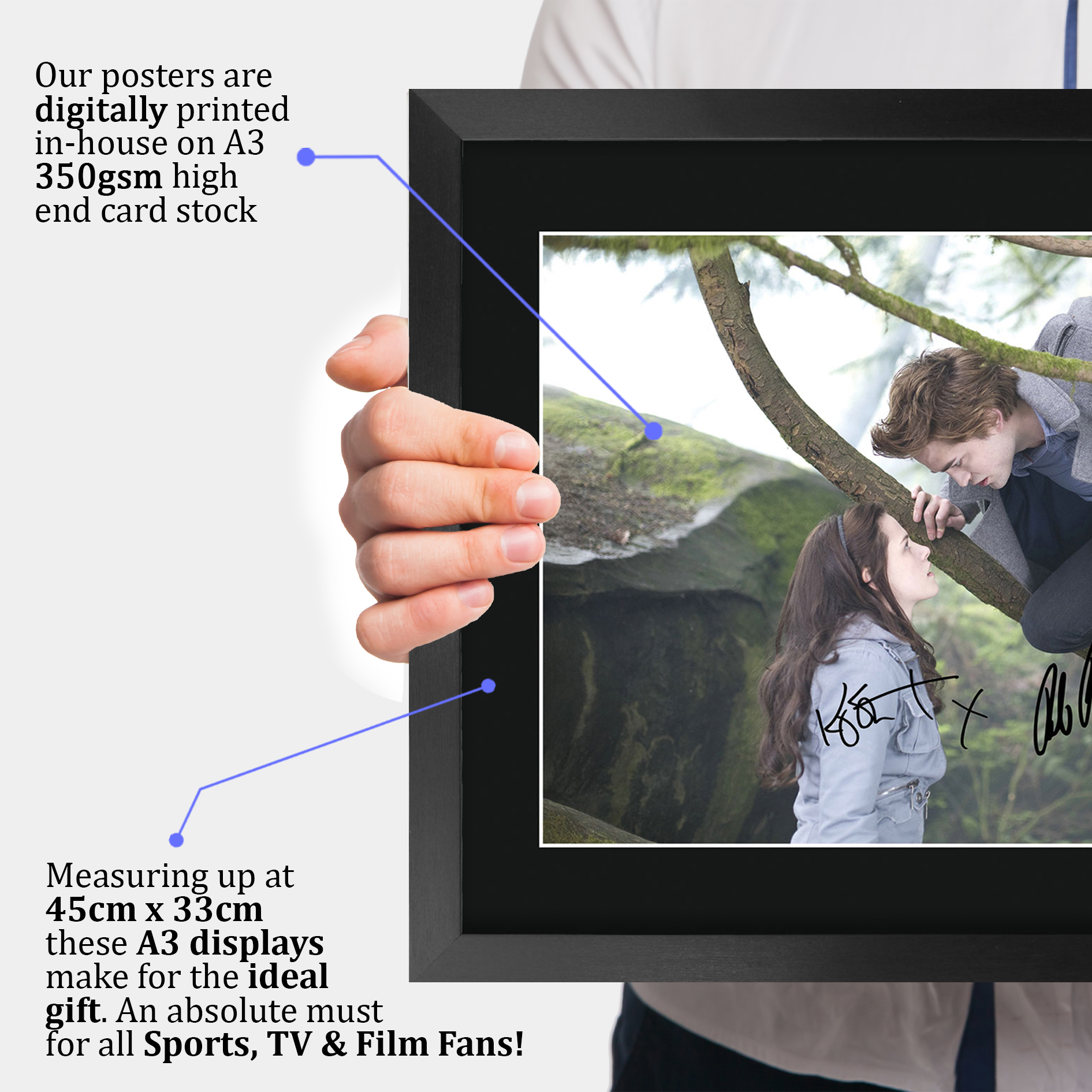 Crepúsculo Ideal Regalo Impreso Enmarcado Autógrafo Imagen para Películas Memorabilia Fans - Imagen 70 de 91