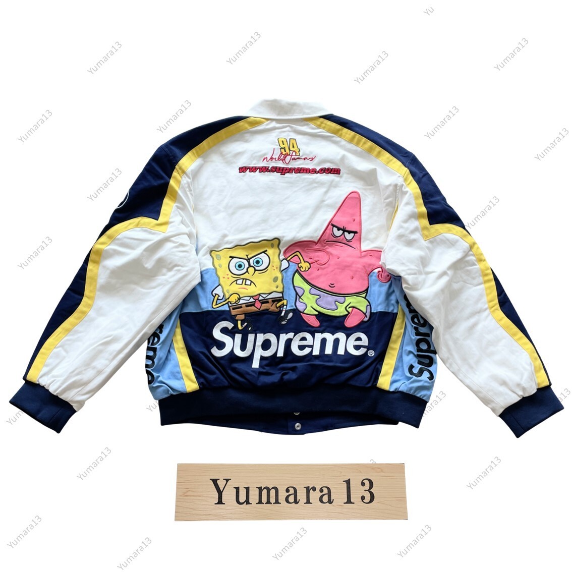 Supreme x SpongeBob SquarePants Jeff Hamilton Racing Jacket