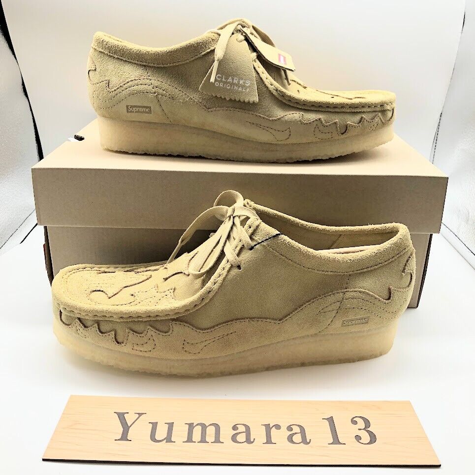 Supreme Clarks Originals Wallabee Black Tan Gold 3 Color Men's