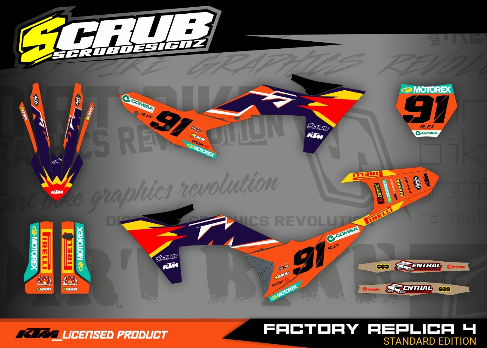 Plastics + Graphics KTM 2023 2024 XC XC-F SX SX-F