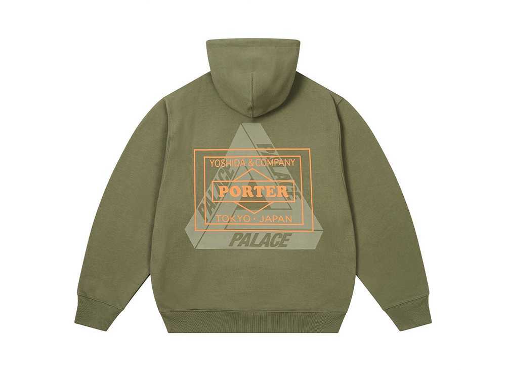 PALACE x PORTER Yoshida Hoodie Black Olive Orange 3colors