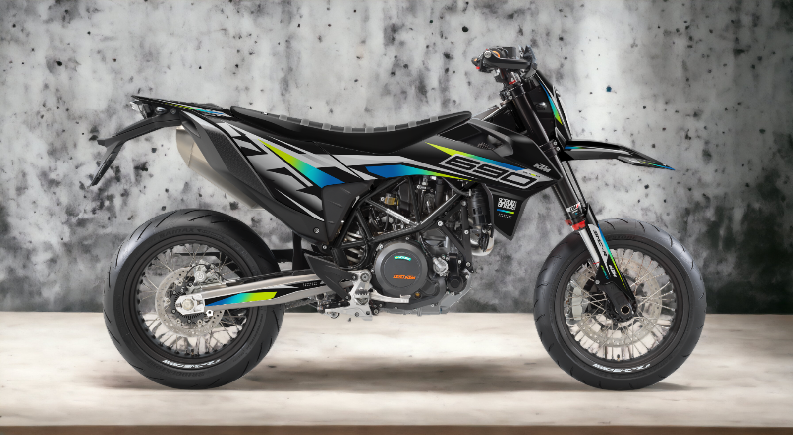 KTM graphics SMC-R 690 2019 2020 2021 2022 2023 SCRUB decals stickers Supermoto