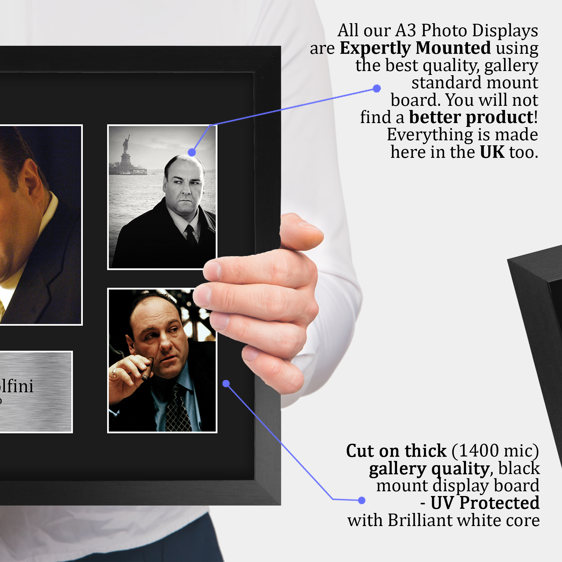 Autógrafo preimpreso firmado de James Gandolfini foto regalo para un fanático de Los Soprano - Imagen 21 de 24