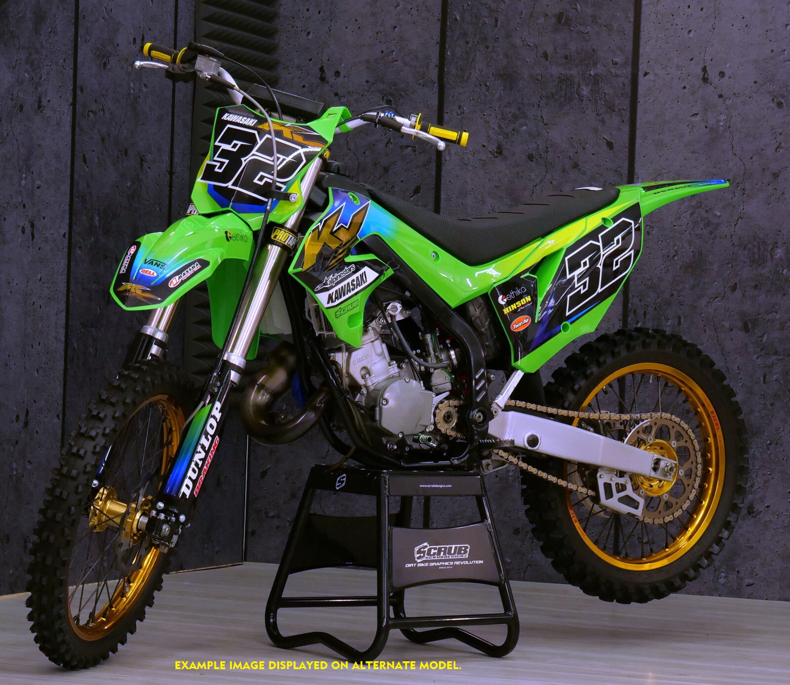 Graphics Kawasaki KX450 KX 450 2024 2025 + KX250 2025 Stickers Decals KX450X