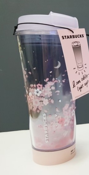 Starbucks Korea 2018 / Cherry Blossom LED Tumbler / 355ml / Express / Genuine