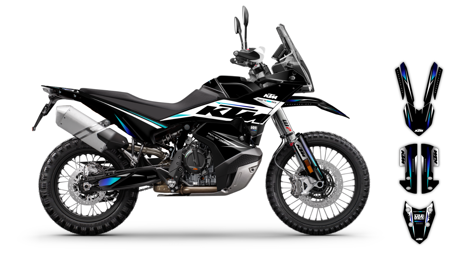 KTM ADVENTURE 2023-2024 790 R 890 R Rally Graphics Decals Stickers