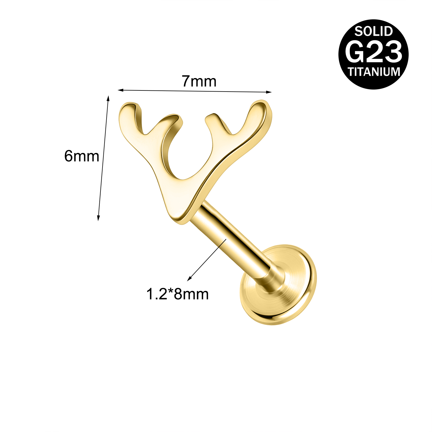 16g G23 Titanium Labret Lip Ring Helix Daith Tragus Earring Labret Lip Piercing - Picture 68 of 156