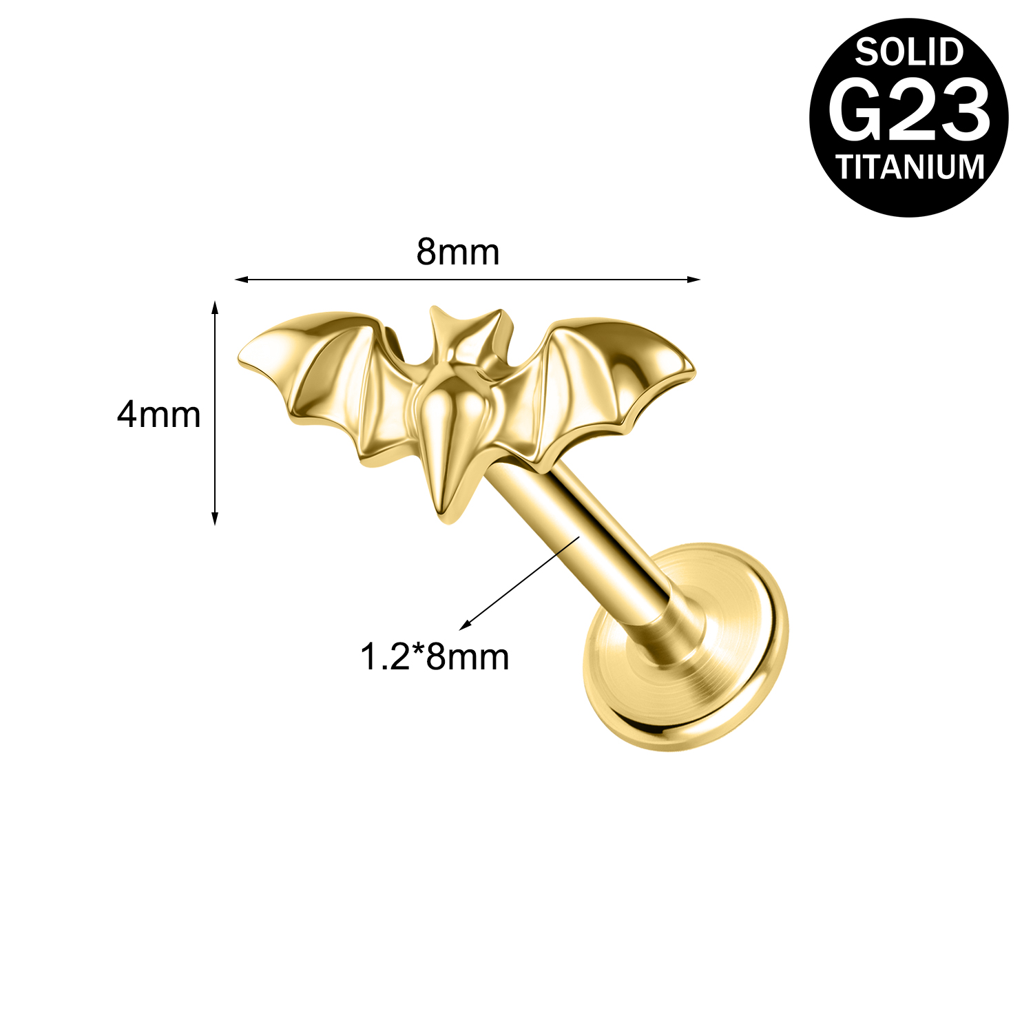 16g G23 Titanium Labret Lip Ring Helix Daith Tragus Earring Labret Lip Piercing - Picture 152 of 156