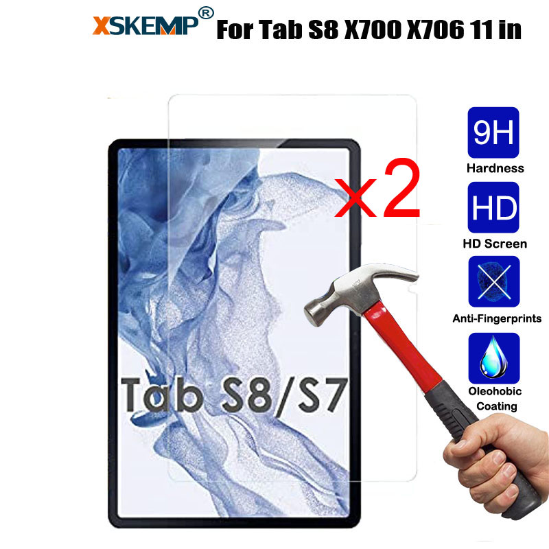 2PCS Glass Screen Protector Shield Samsung Galaxy Tab S7 S8 S6 S5e S4 S3 A7 A8 - Picture 17 of 40