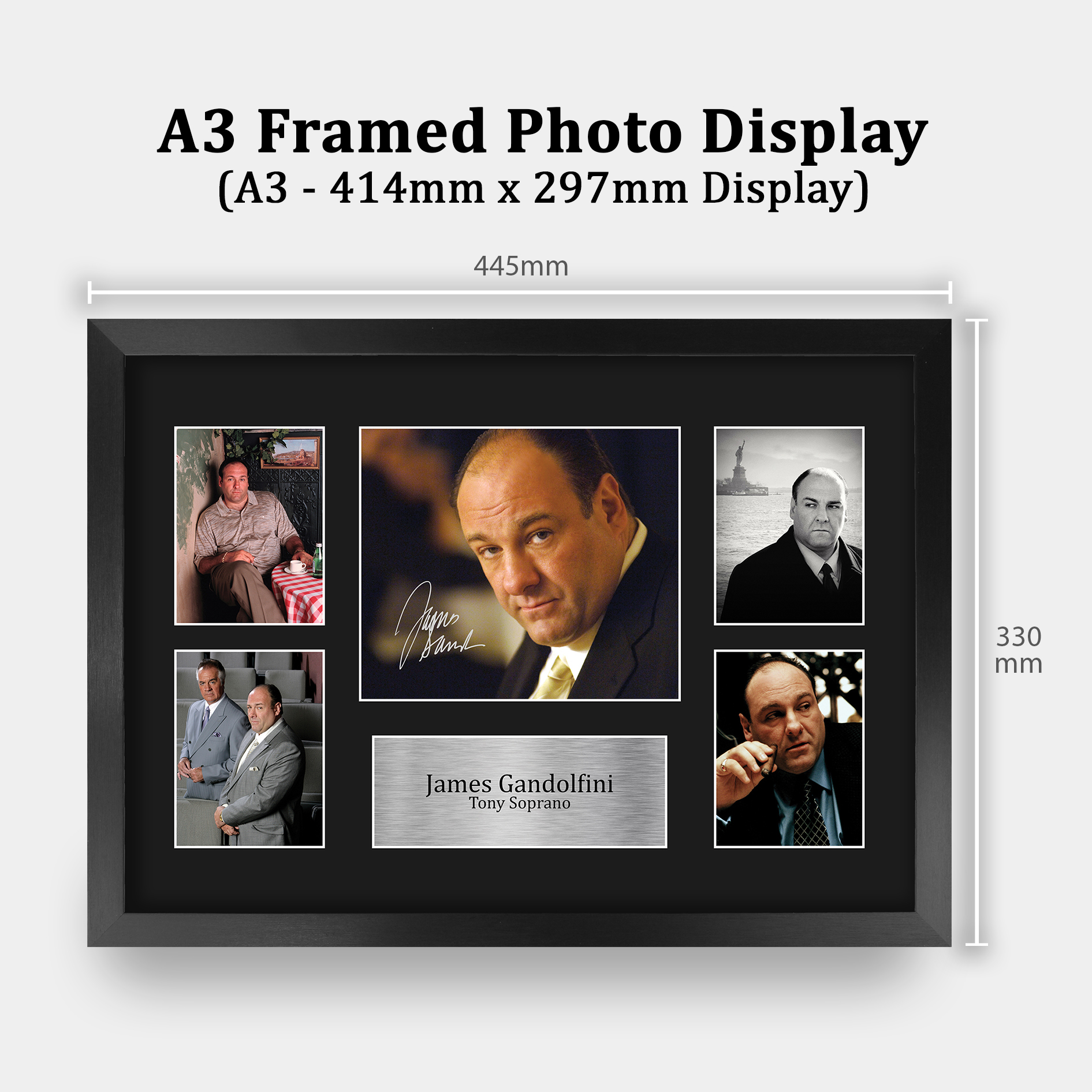 Autógrafo preimpreso firmado de James Gandolfini foto regalo para un fanático de Los Soprano - Imagen 19 de 24