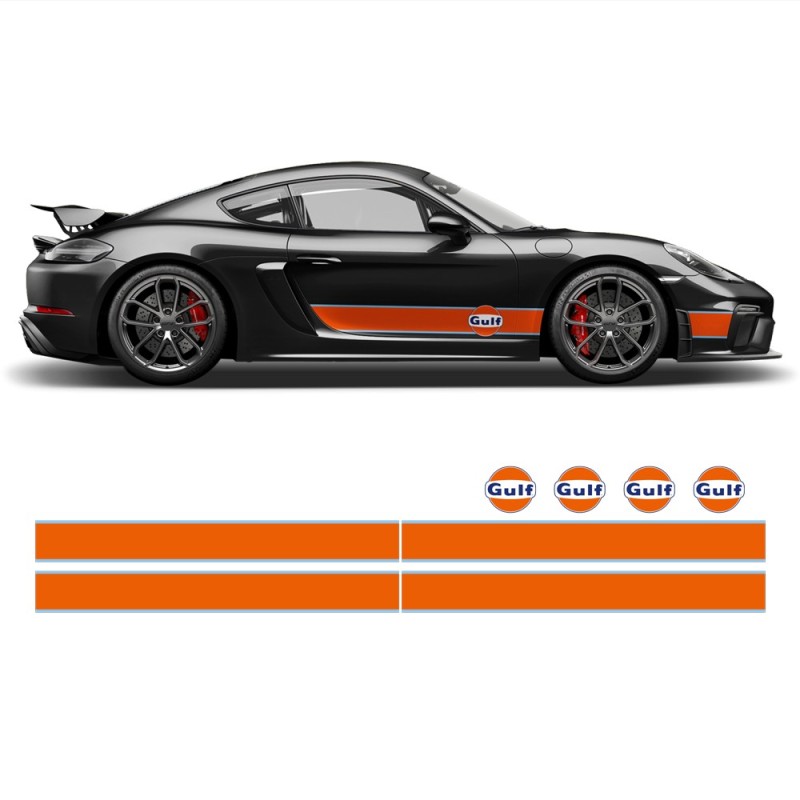 Vinyl GULF Le Mans for Porsche Cayman / Boxster star Sam - Picture 14 of 20