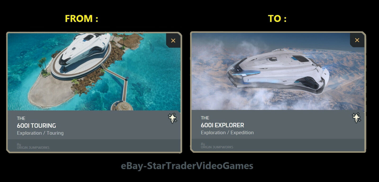 STAR CITIZEN - SHIP UPGRADE TO ORIGIN 600i EXPLORER - CCU