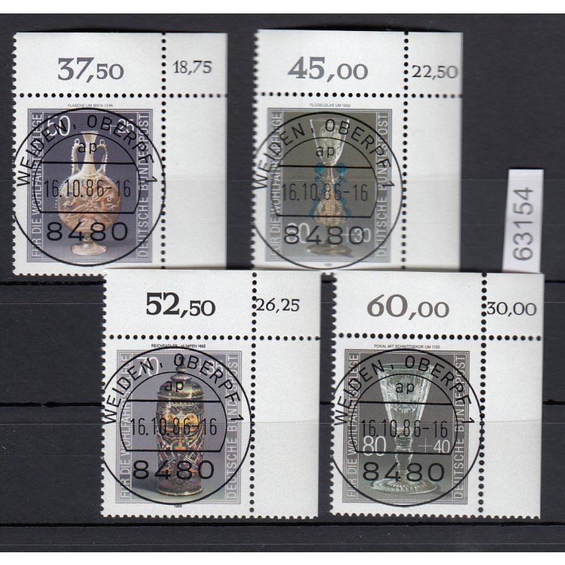 Federal Republic of Germany 1986, Mich.-No.: 1295-98, stamped corner edge…