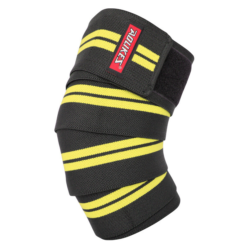 Fitness Pressurized Straps Gym Weight Lifting Leg Knee Training Wraps Bandages