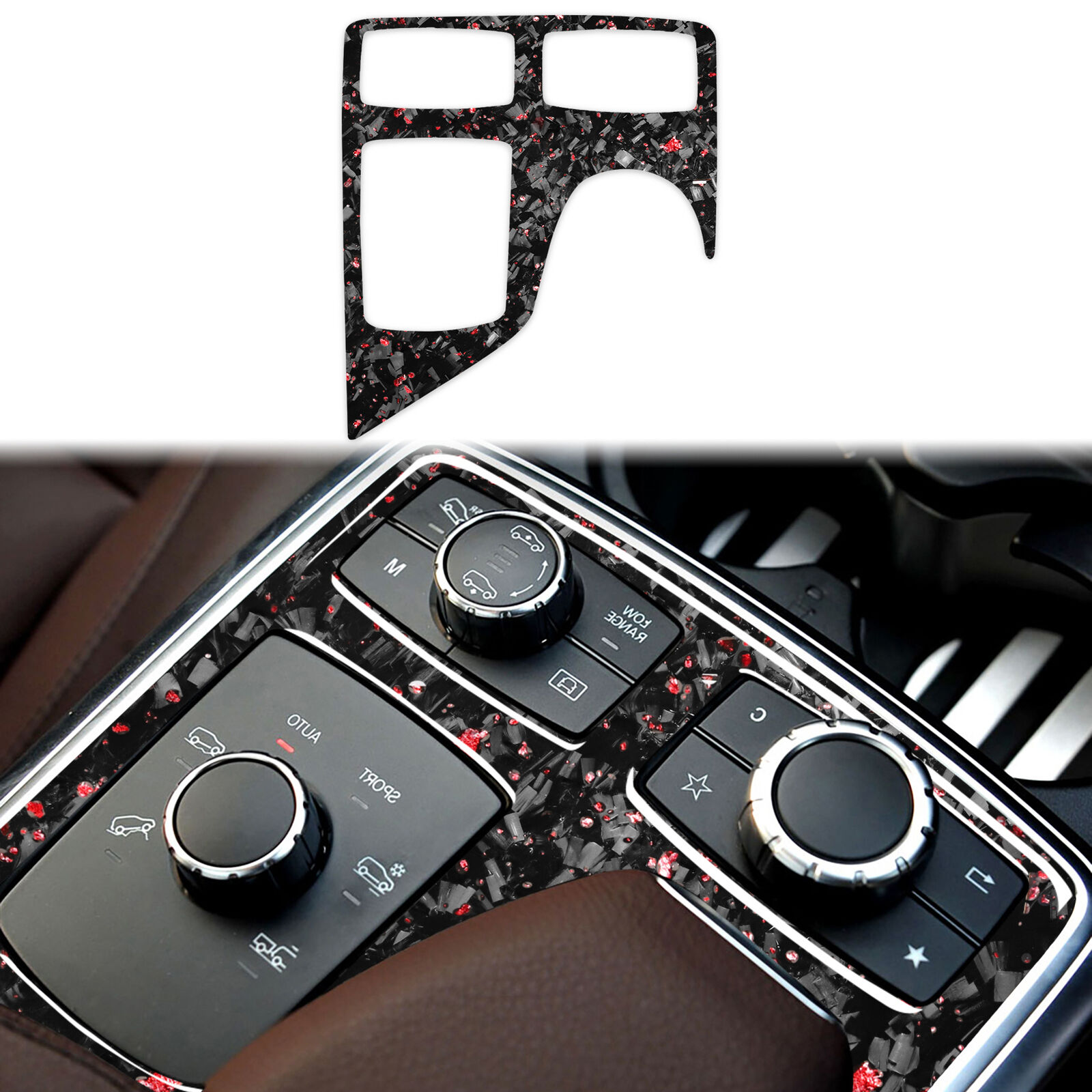 Genuine Carbon Fiber Center Console Panel Trim for Benz W166 GLE-Class 2015-2018