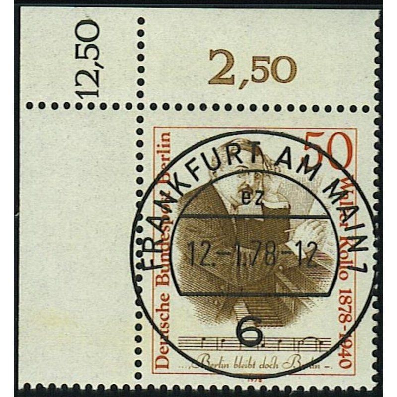 Berlin 1977, Mich.-No.: 561, stamped corner edge KBWZ Frankfurt