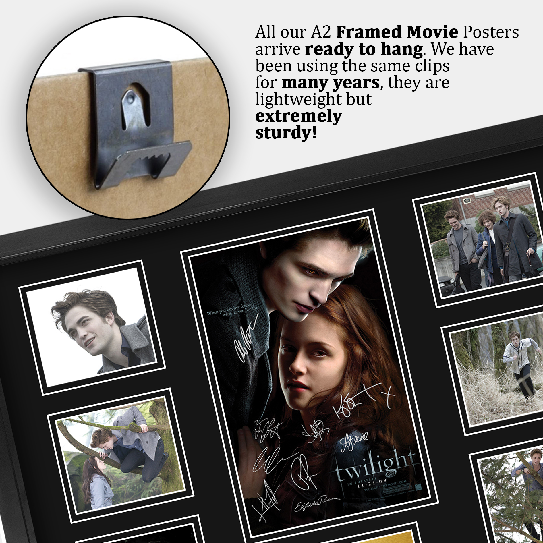 Crepúsculo Ideal Regalo Impreso Enmarcado Autógrafo Imagen para Películas Memorabilia Fans - Imagen 56 de 91