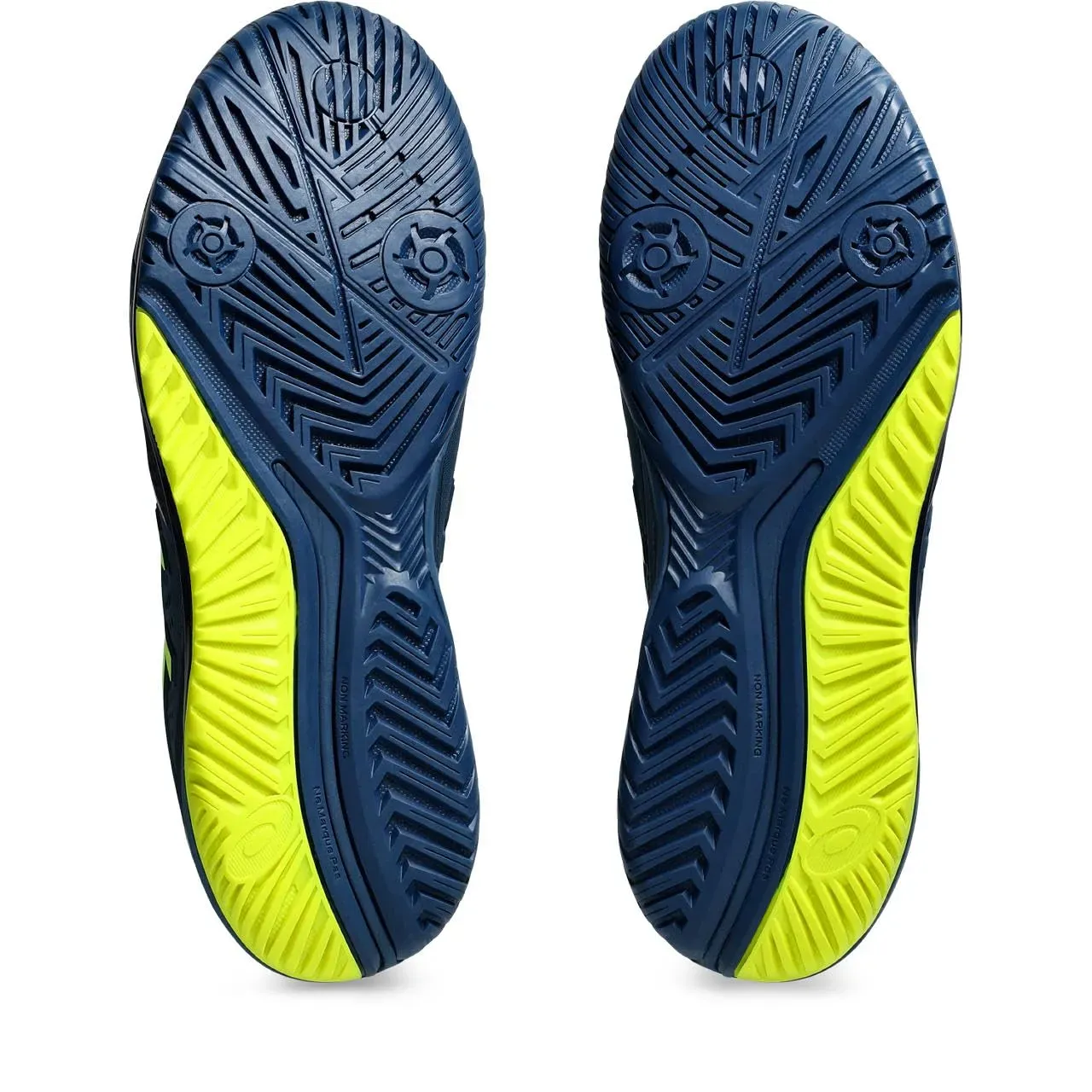 Asics Men's Tennis Shoes GEL-RESOLUTION 9 Mako Blue/Safety Yellow Fr Japan - Picture 40 of 161