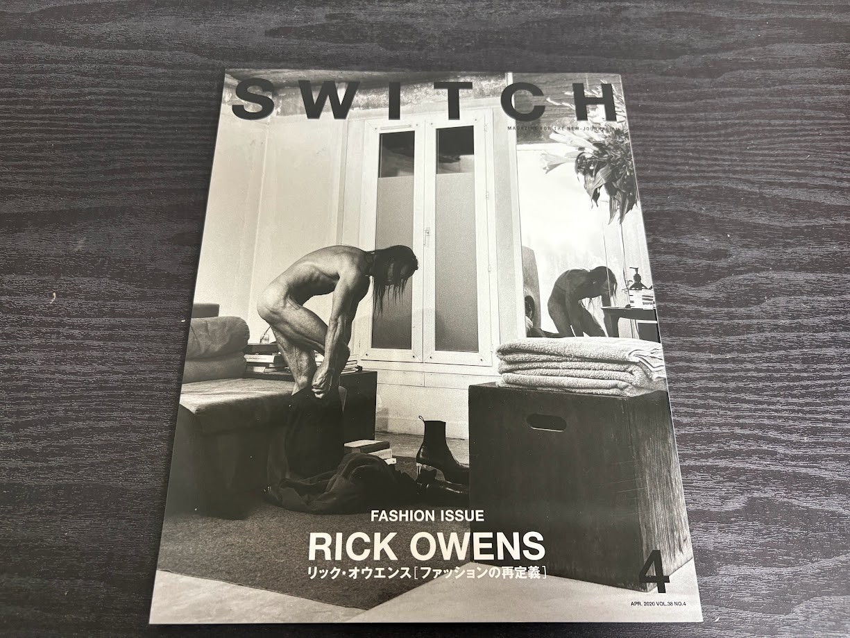 SWITCH Vol.38 No.4 Feature article RICK OWENS Japan Magazine Japanese JP