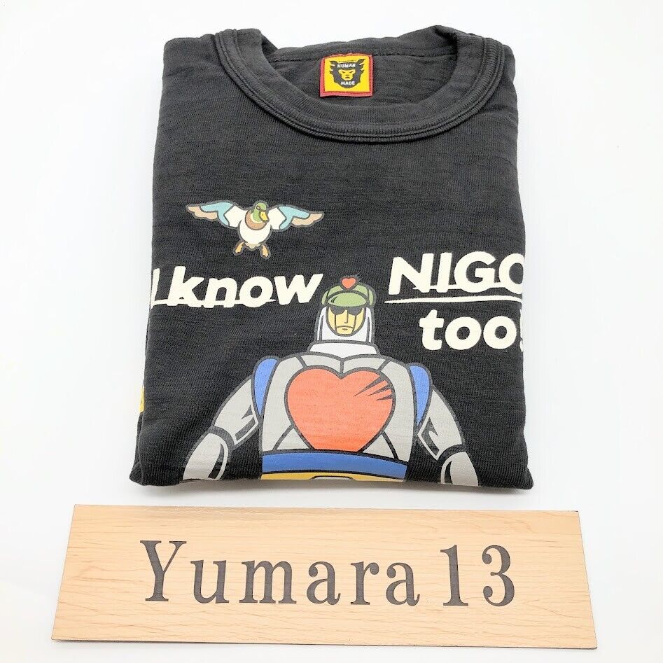 HUMAN MADE x I KNOW NIGO TOO Graphic T-Shirt Black White 2colors