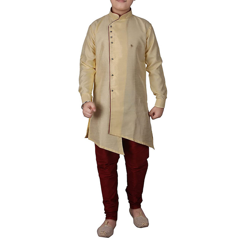 Kids Boys Kurta Pajama Set Stylish Wedding Sherwani Festive & Party Ethnic Wear - Picture 8 of 74