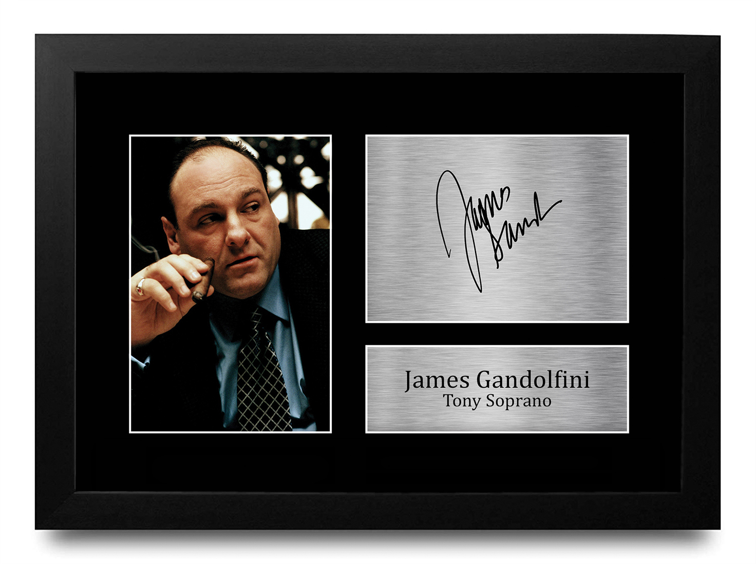 Autógrafo preimpreso firmado de James Gandolfini foto regalo para un fanático de Los Soprano - Imagen 10 de 24