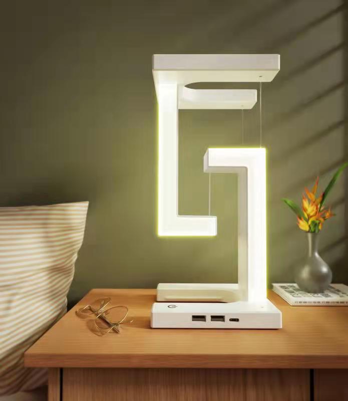 Creative Floating Wireless Charging Table Lamp – Suspension Balance Lamp...