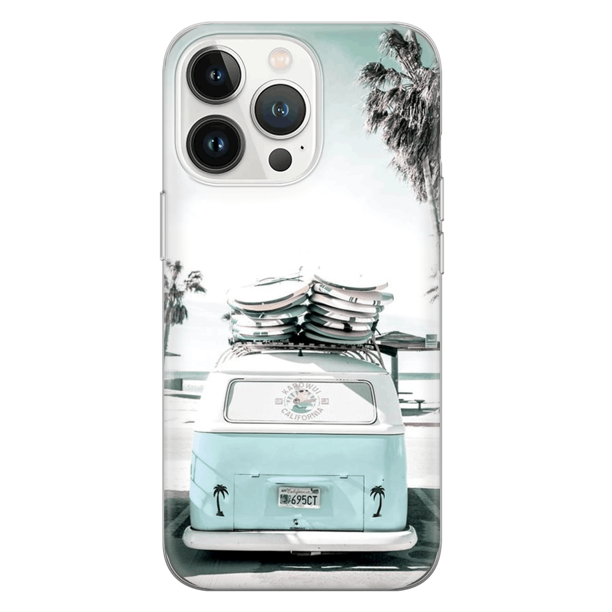 Surfboard Phone case for Apple iPhone 15 14 13 12 11 Xr SE Clear Rubber Slim - Zdjęcie 9 z 13