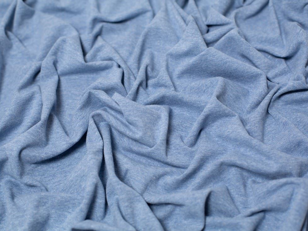 Minerva Melange Cotton Jersey Stretch Knit Fabric 150cm / 60" Wide - per metre - Picture 6 of 55