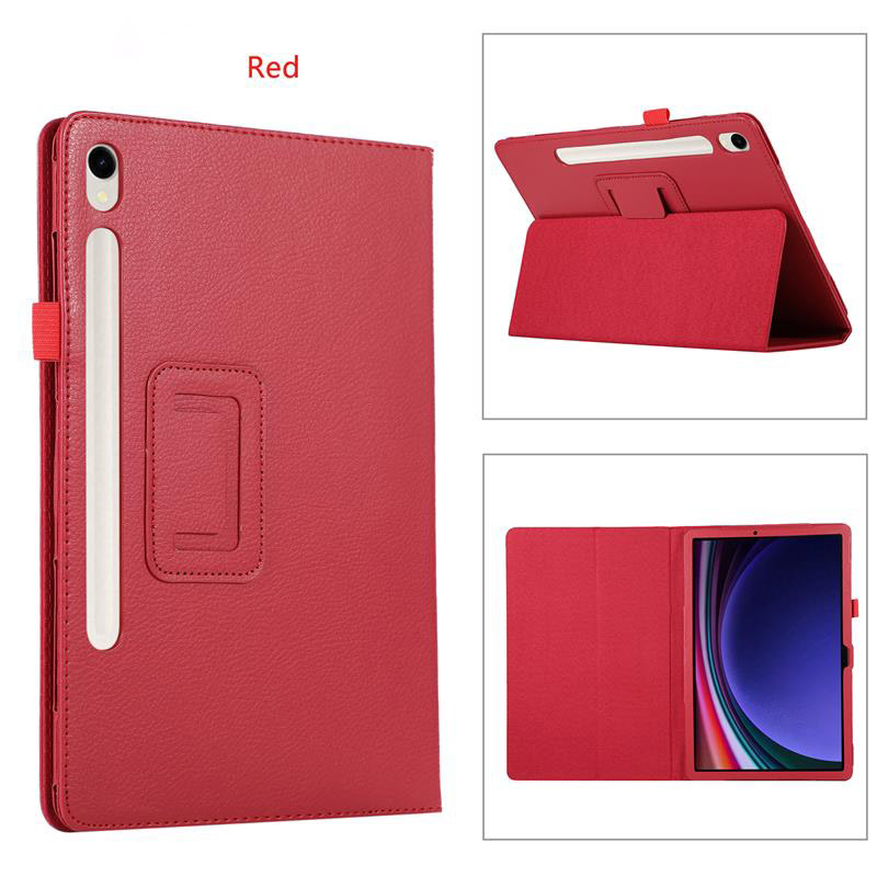Funda de cuero para Samsung Galaxy Tab S9 11.0 inteligente con soporte para libro cubierta abatible para tableta - Imagen 22 de 28