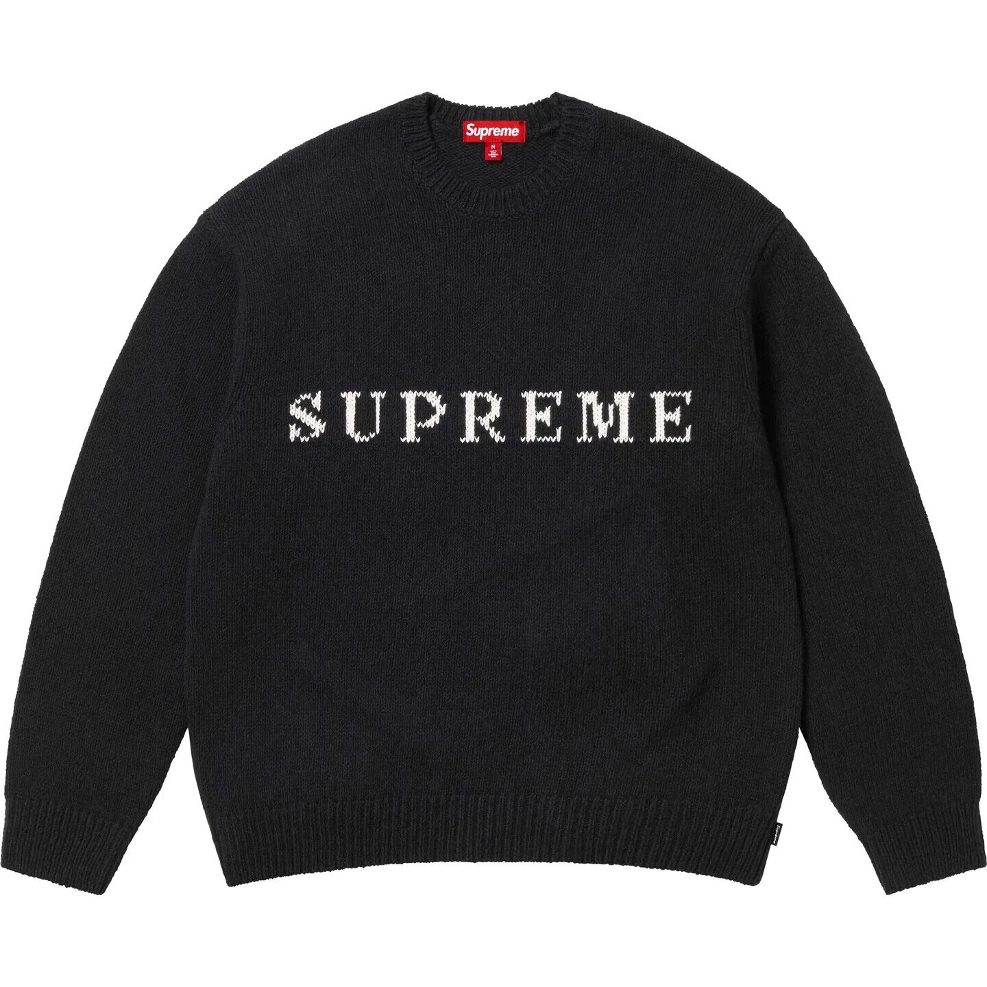 SUPREME Contrast Logo Sweater Sサイズ 25ss Supreme Contrast Logo Sweater Black Taupe Red 3colors 25SS | eBay UK