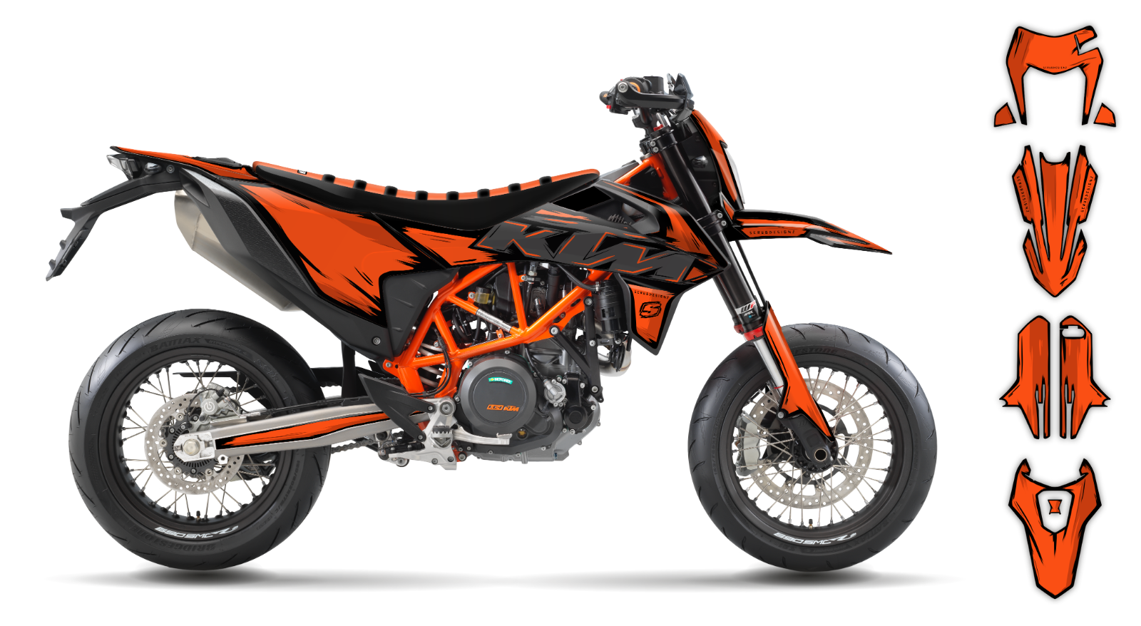 KTM graphics SMC-R 690 2019 2020 2021 2022 2023 2024 decals stickers Supermoto