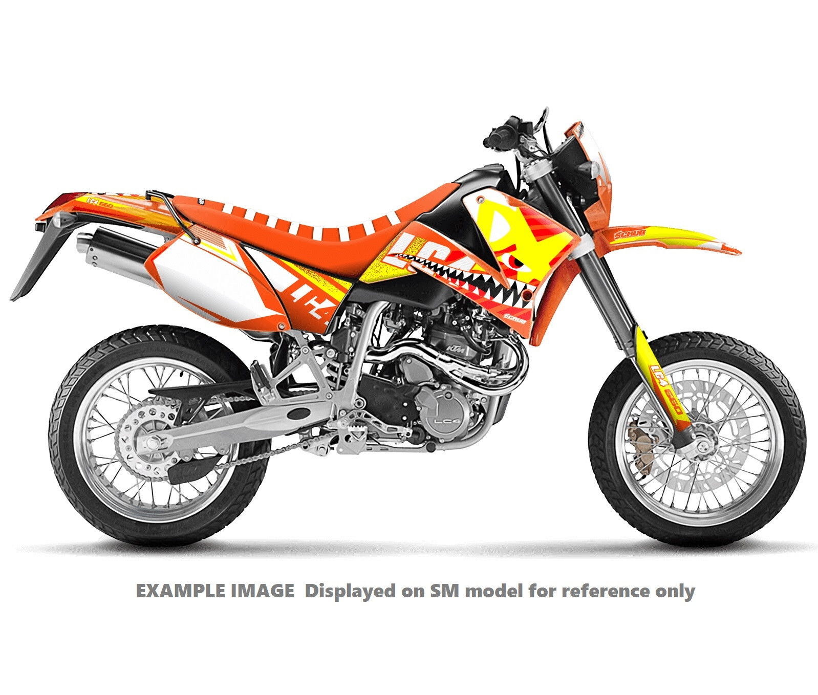 KTM graphics SXC 625 640 660 LC4 1999 - 2007 Decal set SCRUB  * ENDURO * LC4-E