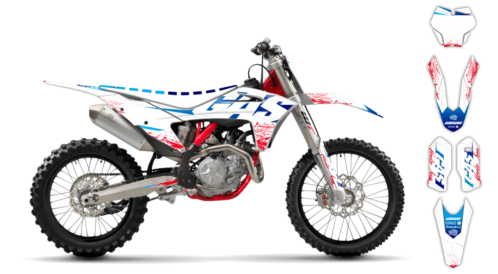 GasGas graphics 2021 2022 2023 MC MCf EX 125 250 350 450 Decals Stickers Gas Gas