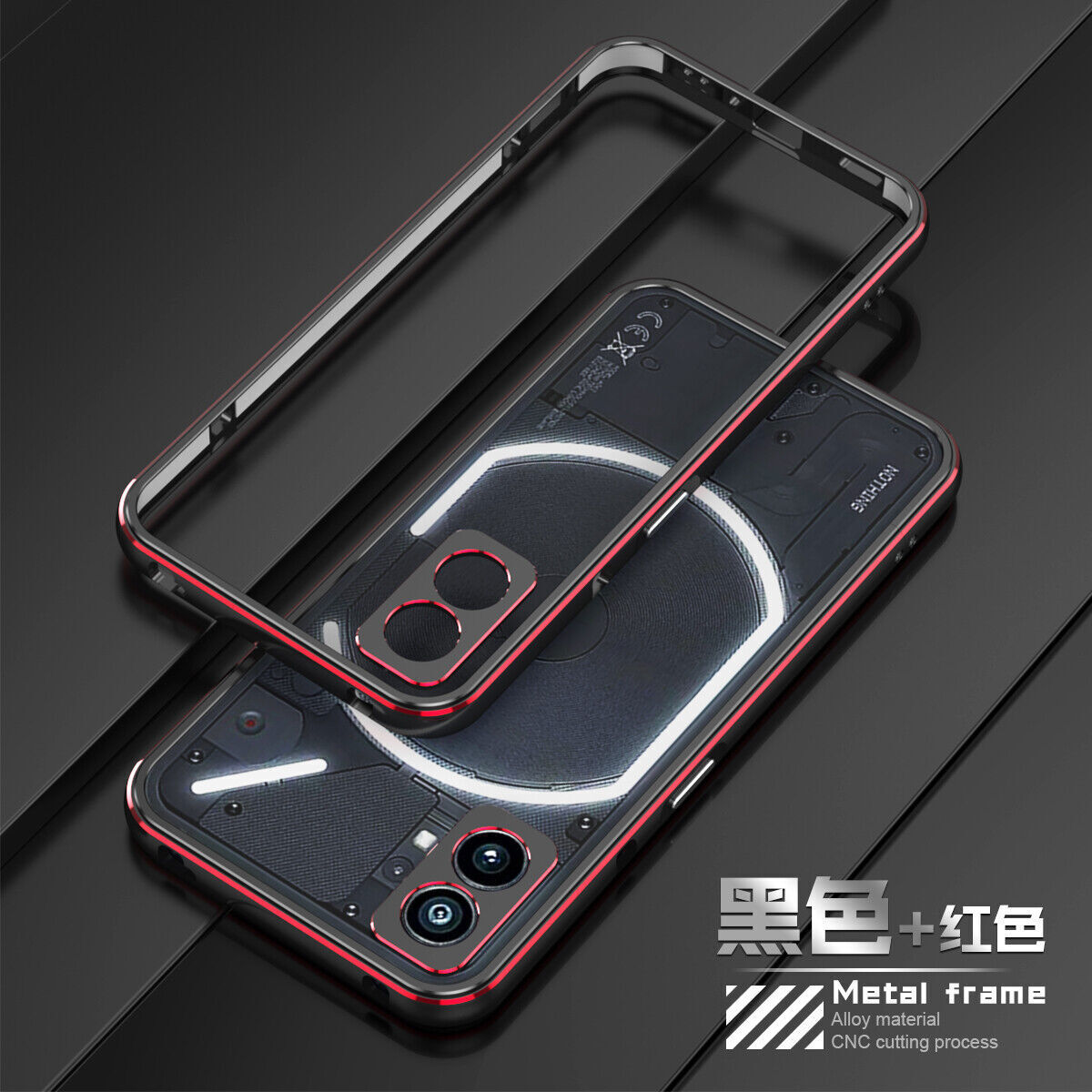 For Nothing Phone (2), Luxury Aluminum Metal Bumper Frame Screw Boder Case Cover - 第 25/25 張圖片