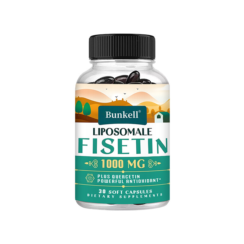 Liposomal Fisetin Supplement, 1000 mg with Quercetin 200 mg Exp 10/2026