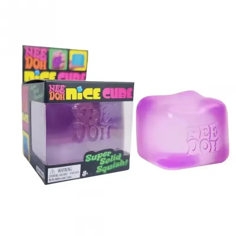 Schylling NeeDoh Jelly Cube Stress Relief Squishy Fidget Toy TDAH SensoryCube