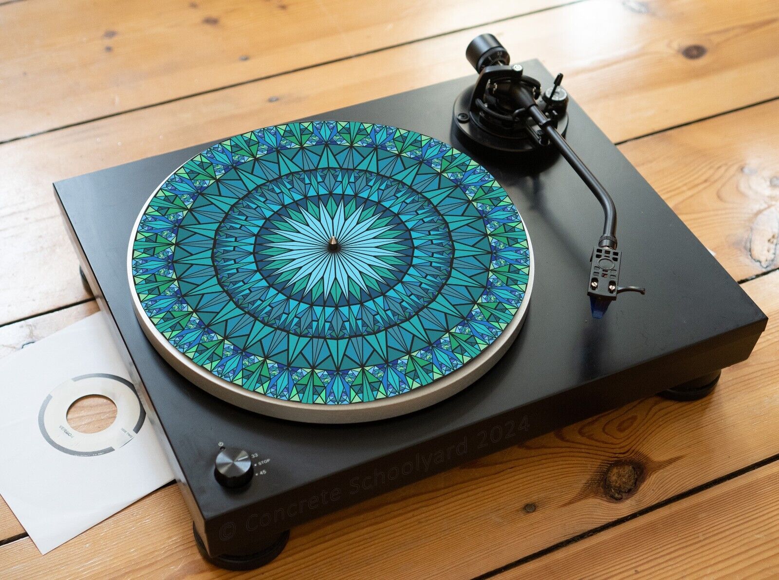 Beautiful Colorful Geometric Turntable Mat, Felt Slipmat Vinyl | eBay