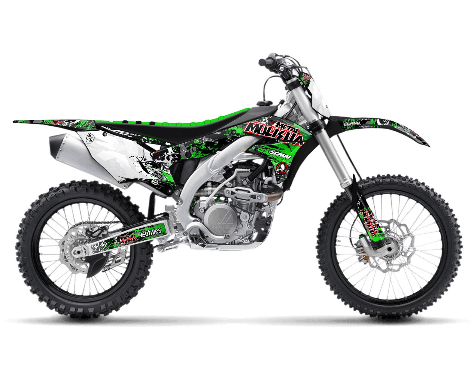 Kawasaki KX250f Graphics 2017 2018 2019 2020 Decals Stickers SCRUB KX 250