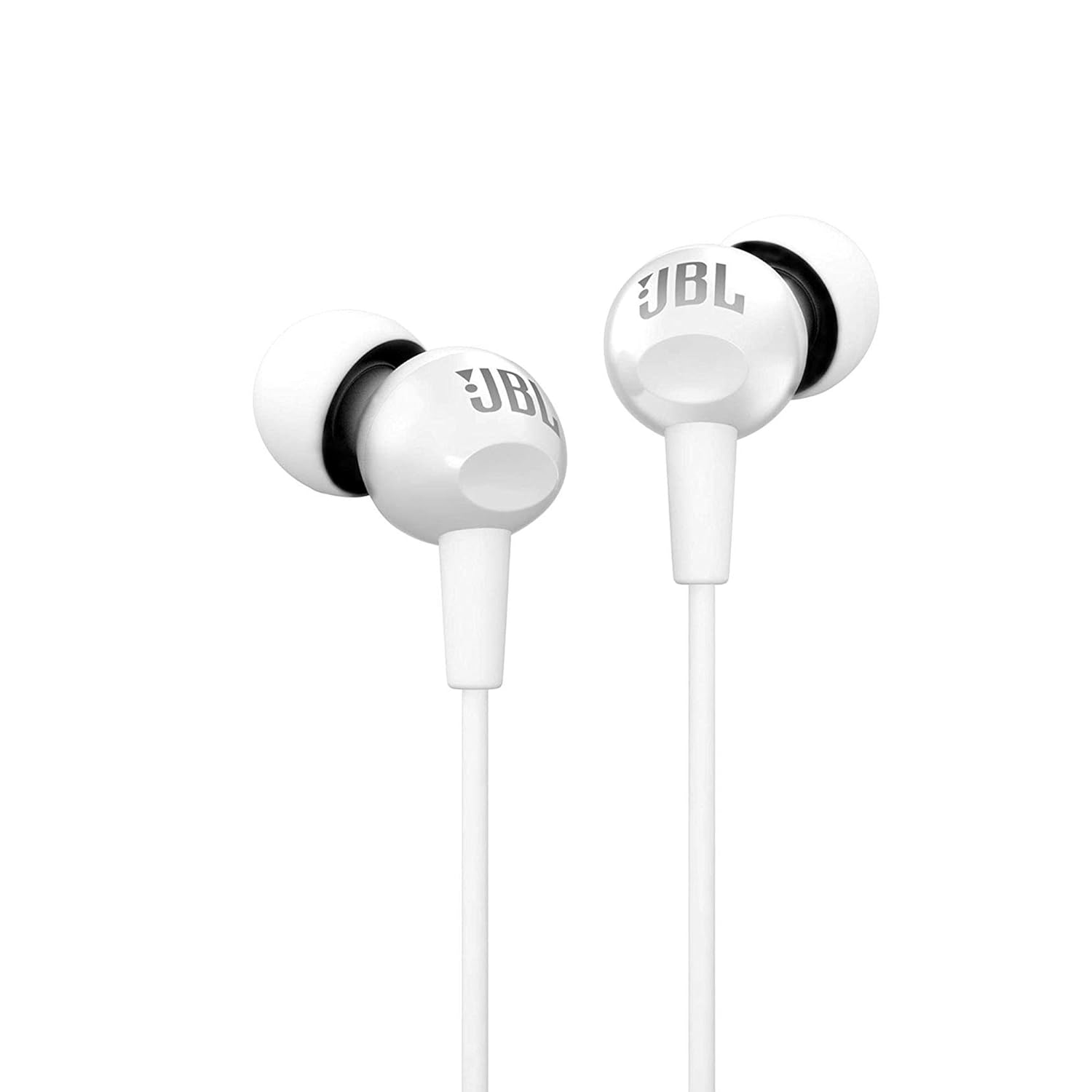 JBL C100SI In-Ear Deep Bass Headphones with Mic (White) - Picture 8 of 9
