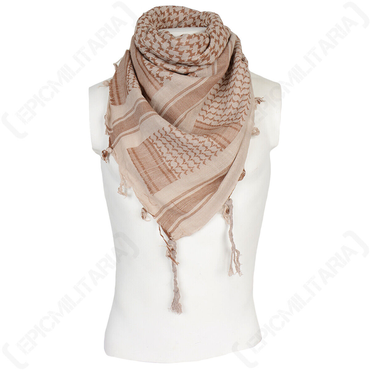 Explore Land Sciarpa Tattica Shemagh Keffiyeh – Cotone Morbido, Nero E Blu, 109x104 Cm