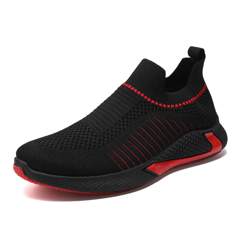 Mode Gestreiftes Design Herren Outdoor Atmungsaktiv Slipper Turnschuhe Schuhe - Bild 15 von 38