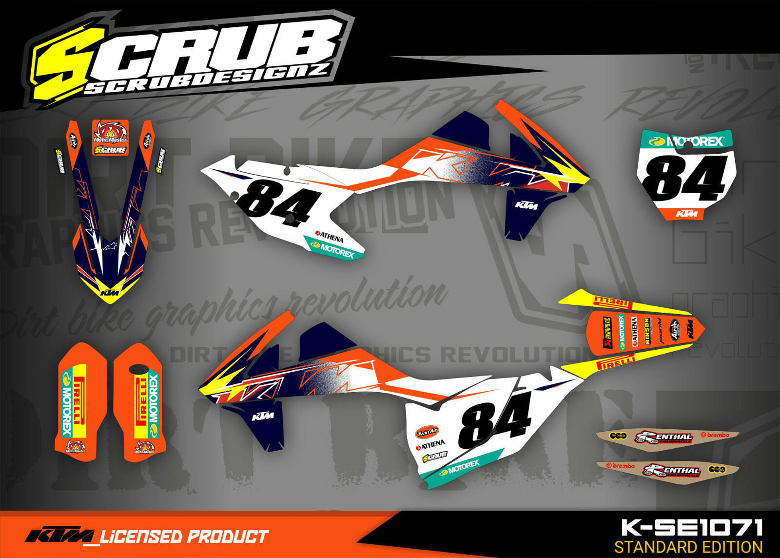 KTM graphics SX SXf 125 150 250 300 350 450 2019 2020 2021 2022 SCRUB XC XCf